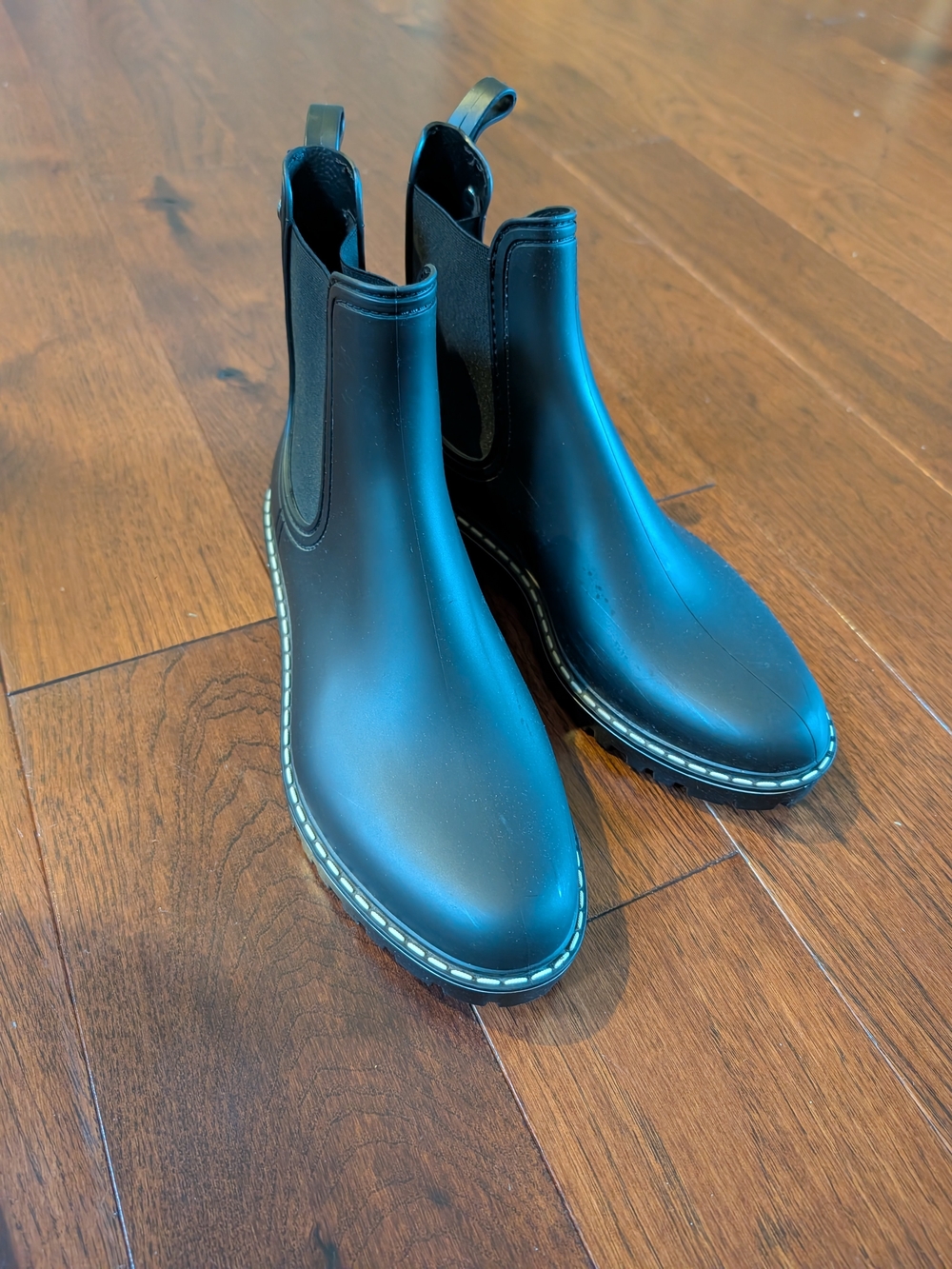 Black Chelsea Rain Boots